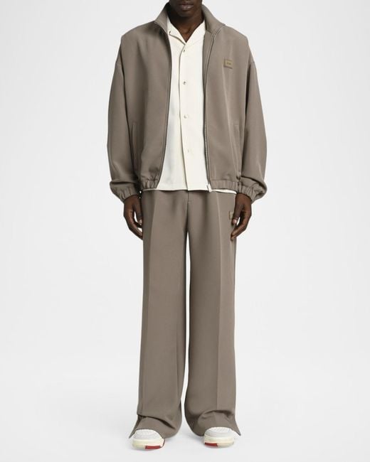 Amiri Gray Apos;S Logo Patch Full-Zip Blouson for men