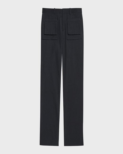 Helmut Lang Black Multi-Pocket Cargo Pants for men