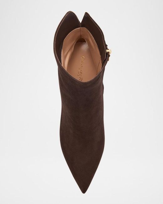 Gianvito Rossi Brown Lyell Booties