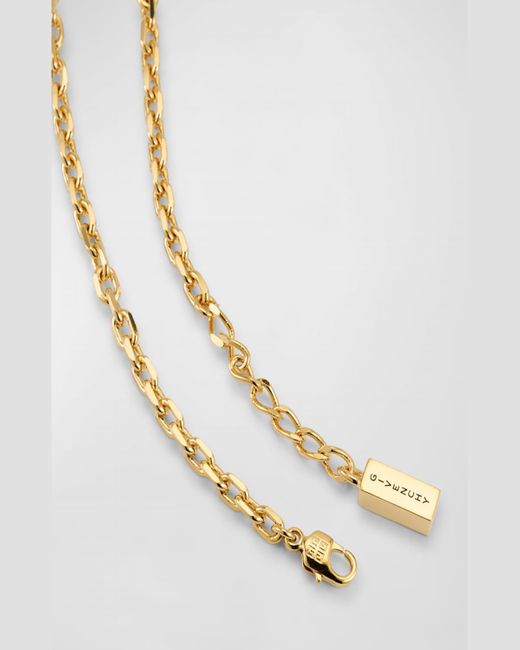 Givenchy White Golden 4G Mini Lock Necklace
