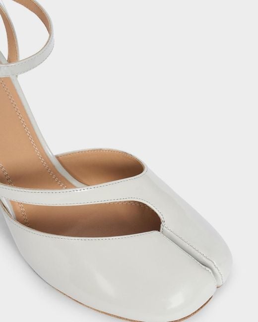 Maison Margiela White Tabi Leather Split-Toe Pumps