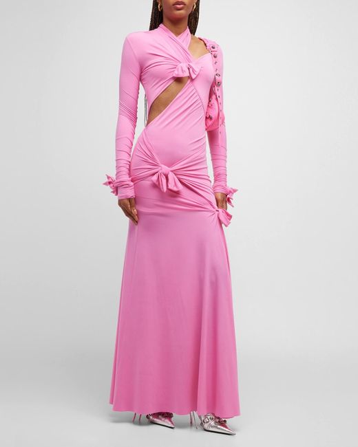 Balenciaga Pink Knot Gown