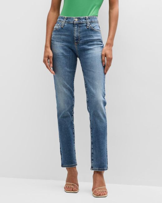 AG Jeans Blue Mari Slim-straight Jeans