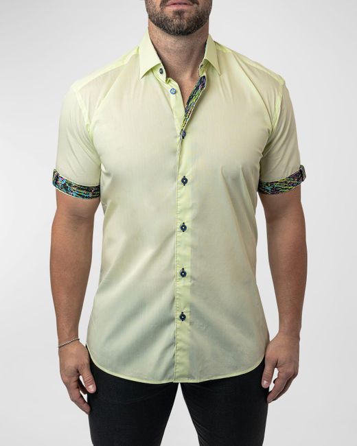 Maceoo Green Galileo Calamansi Sport Shirt for men