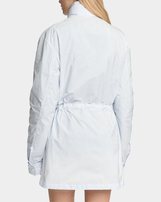 Malo Blue Oversized Field Jacket