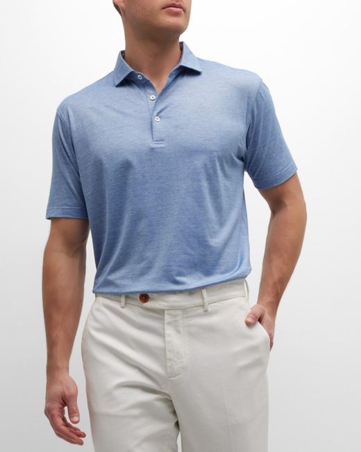 Peter Millar Blue Apos;S Excursionist Flex Polo Shirt for men