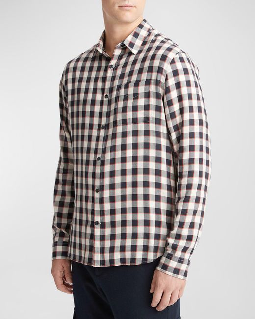 Vince White Ojai Plaid Button-down Shirt for men