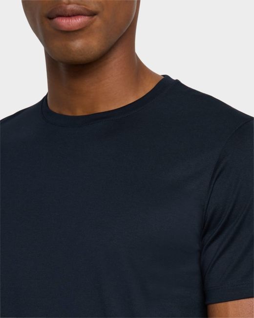 Theory Blue Apos;S Crewneck Precise Tee for men