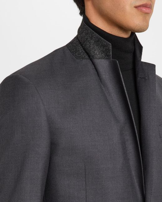 Giorgio Armani Black Mne & Apos;S Basic Wool Two-Piece Suit for men