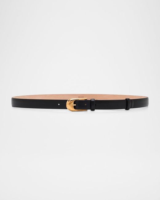 Khaite Natural Dome Leather Belt