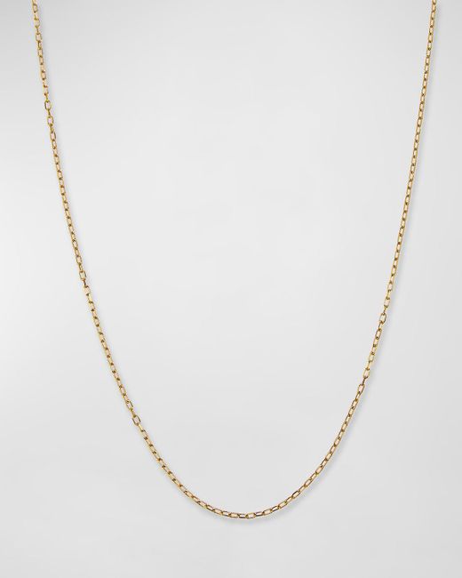 Siena Jewelry White 14k Yellow Gold Thin Charm Chain, 18"l