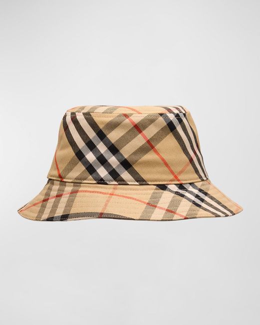 Burberry Natural Check Ekd Bucket Hat for men