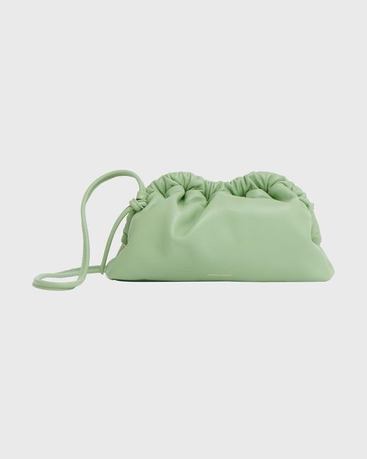 Mansur Gavriel Green Mini Lambskin Cloud Clutch Bag