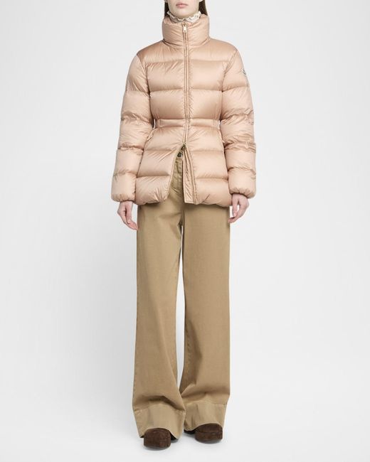 Moncler Natural Brossette Down Puffer Jacket