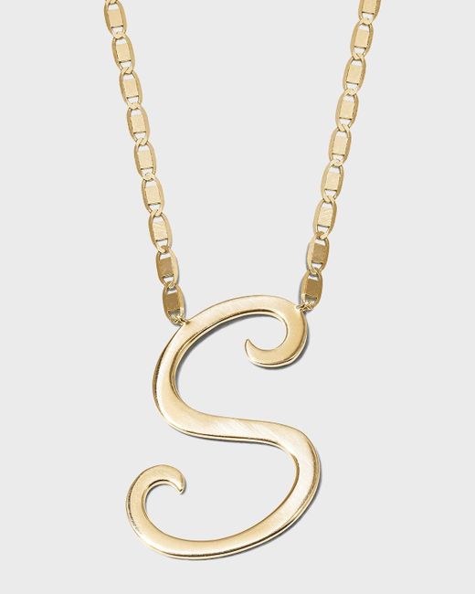 Lana Jewelry Metallic 14K Malibu Initial Necklace