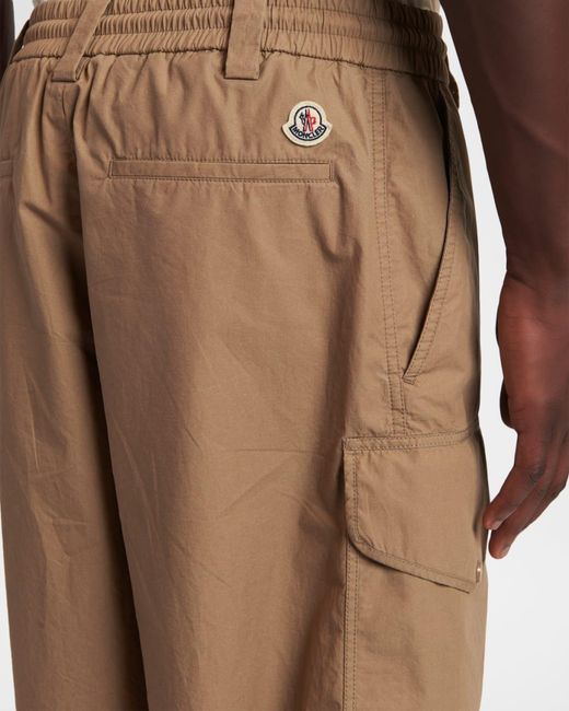 Moncler Brown Apos;S Drawstring Cargo Shorts for men