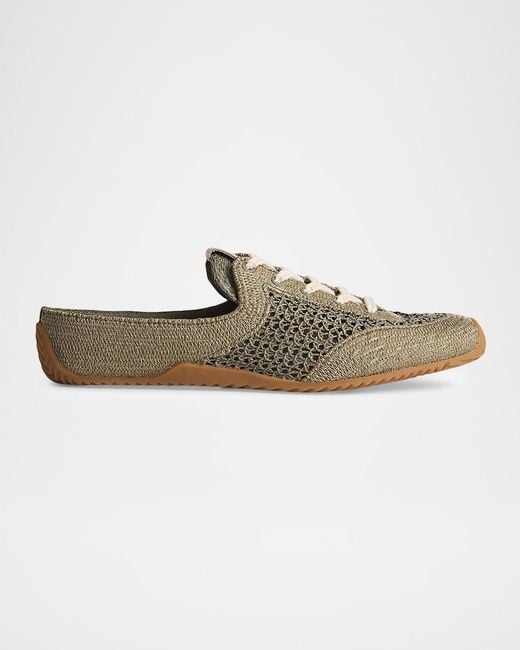 Rag & Bone Multicolor Retro Runner Raffia Sneaker Mules