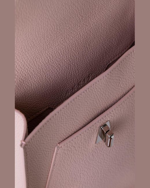 Akris Pink Anouk Small Leather Messenger Bag