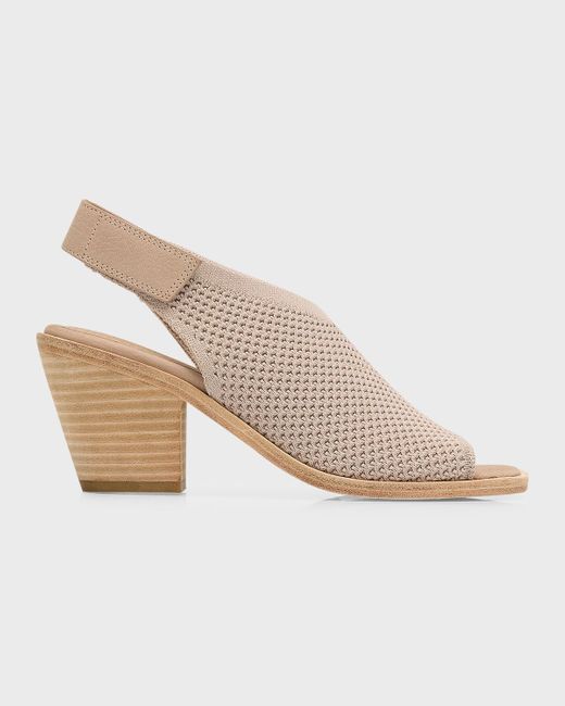 Eileen Fisher Natural Avil Knit Slingback Sandals