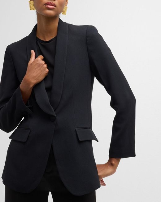 Emporio Armani Black Essentials One-Button Blazer Jacket