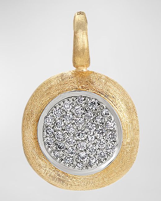 Marco Bicego Metallic Jaipur 18k Yellow Gold Medium Pendant With Diamonds