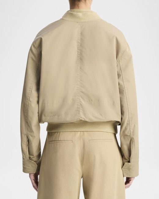 Vince Natural Relaxed Technical Bomber Jacket