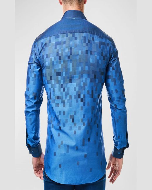 Maceoo Blue Luxor Tayana Sport Shirt for men