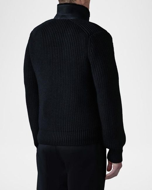 Mackage Black Apos;S Jonathan Mixed-Media Shearling Jacket for men