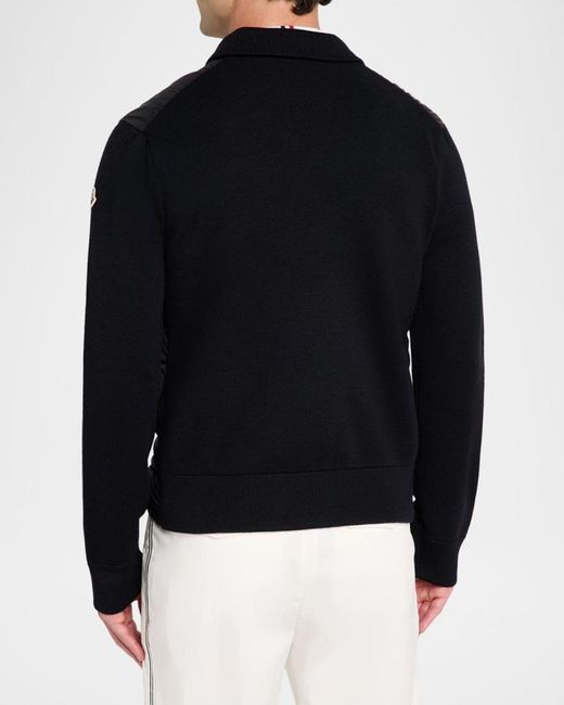 Moncler Blue Apos;S Mock Turtleneck Jacket for men