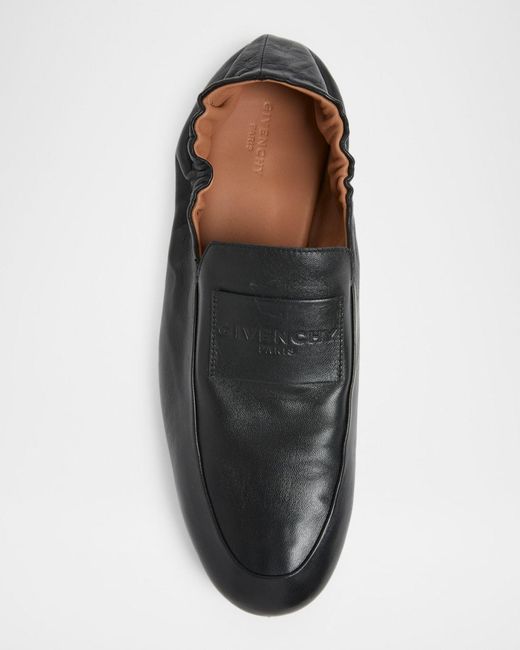 Givenchy Black Apos;S Leather Elasticized Loafers for men