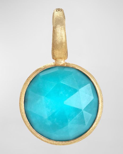 Marco Bicego Blue 18k Jaipur Yellow Gold Small Turquoise Pendant
