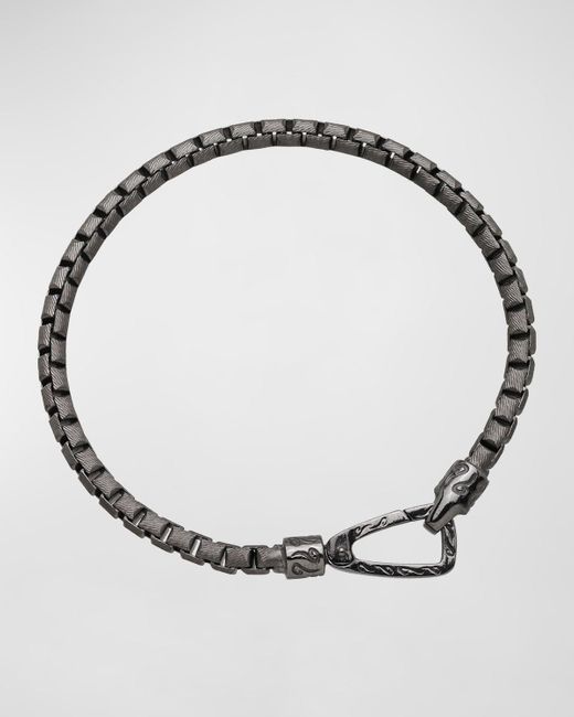 MARCO DAL MASO Metallic Ulysses Box Chain Bracelet for men