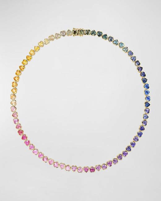 Emily P. Wheeler Natural I Heart Rainbows 18K Sapphire Necklace