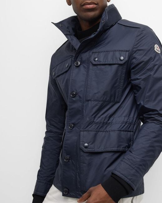 Moncler Blue Apos;S Lez Field Jacket for men