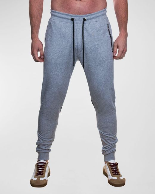 Maceoo Blue Doit Elevated Jogger Pants for men