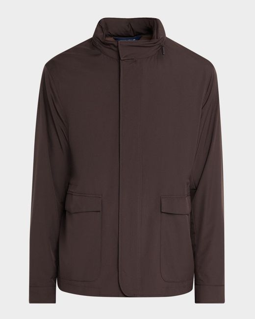 Peter Millar Brown Apos;S Discovery Lightweight Twill Field Jacket for men