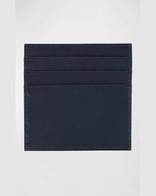 Trafalgar Blue Sergio Leather Card Holder for men