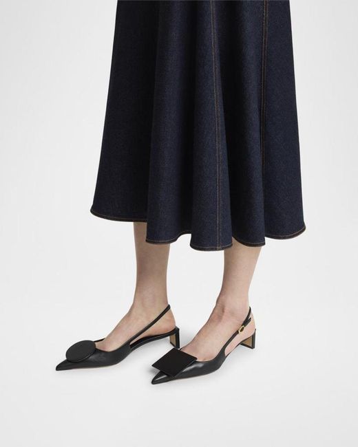 Jacquemus Black Les Duelo Slingback Pumps