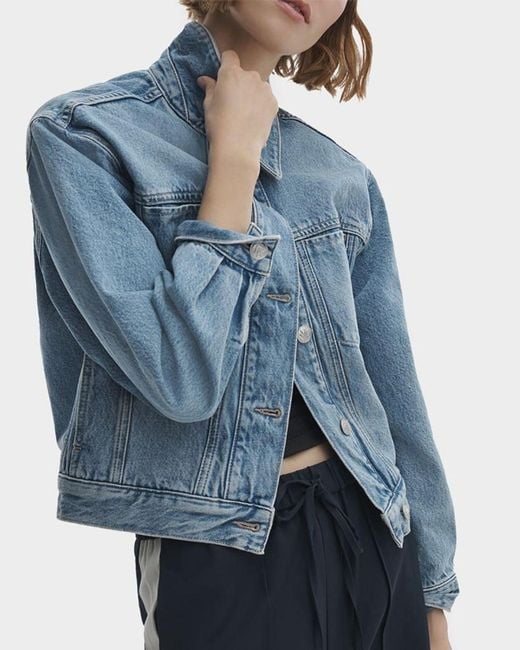 Rag & Bone Blue Marie Trucker Jacket