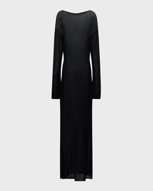 Solid & Striped Black X Sofia Richie Grainge The Polly Knit Maxi Dress