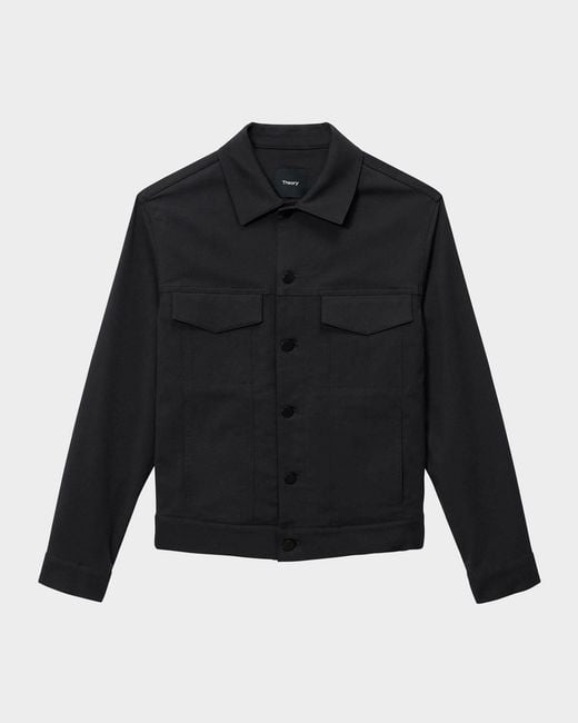 Theory Black Apos;S The River Jacket for men