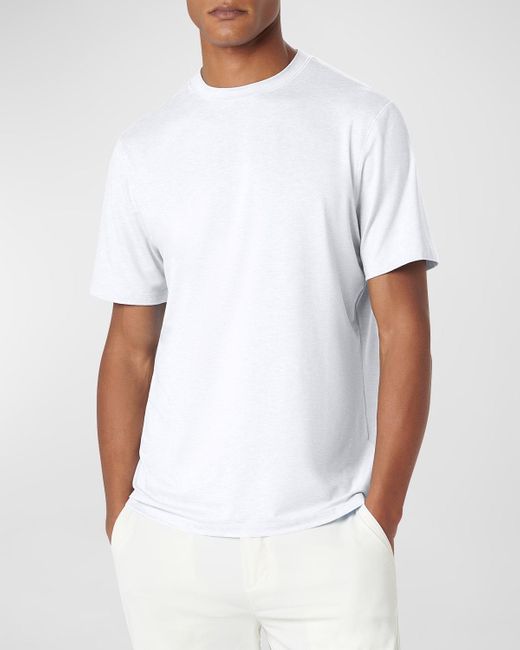 Bugatchi White Uv50 Performance T-Shirt for men
