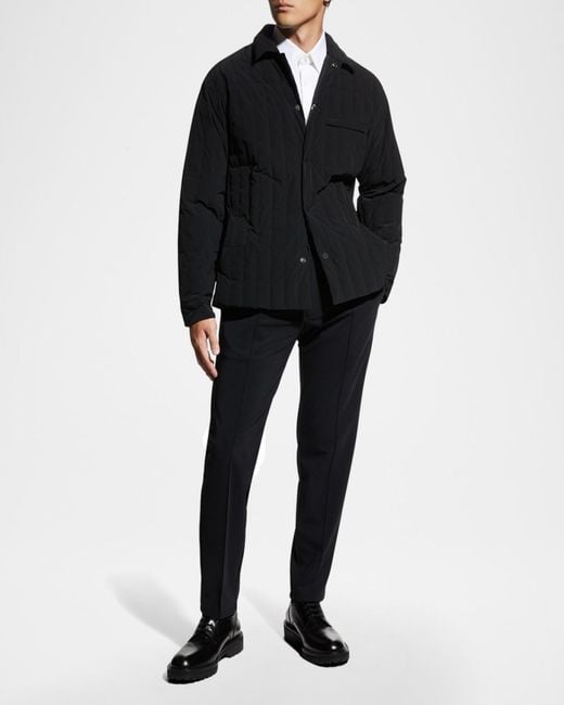 Theory Blue Apos;S Curtis Precision Ponte Drawstring Pants for men