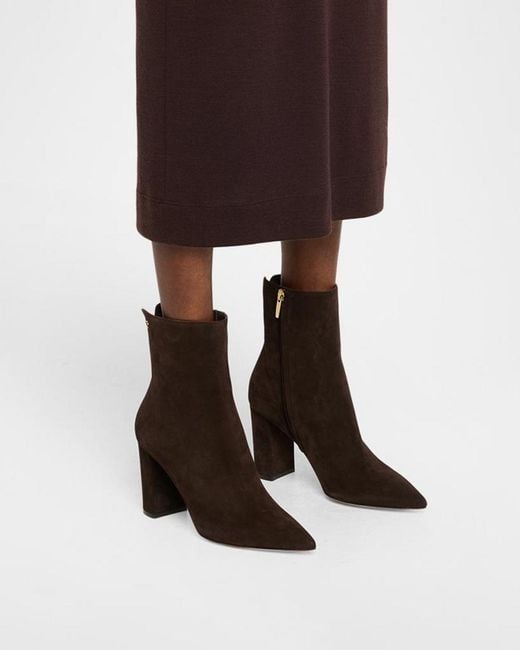 Gianvito Rossi Brown Lyell Booties