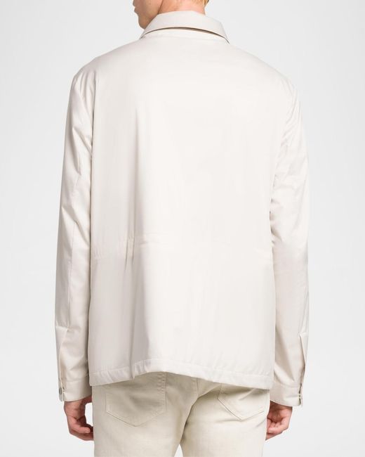 Kiton Natural Apos;S Shirt Jacket for men