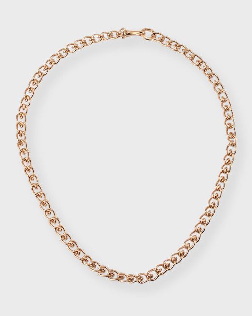 Walters Faith Natural 18k Rose Gold Huxle Coil Chain Necklace