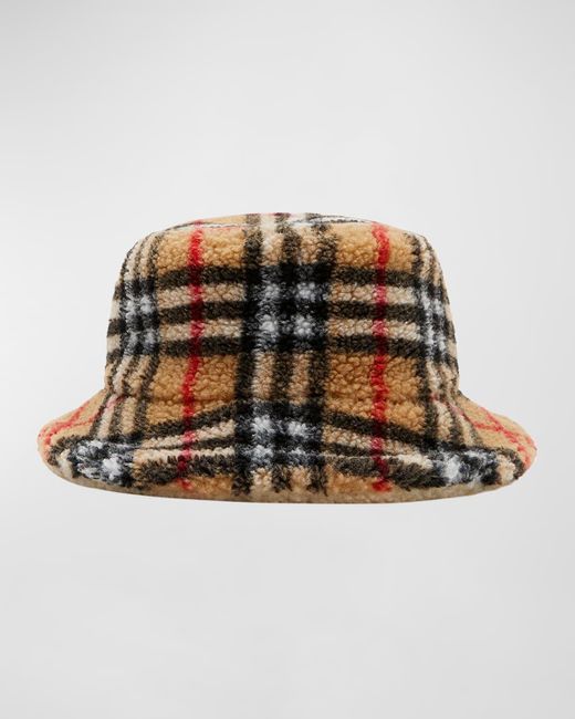 Burberry Signature Check Wool Bucket Hat