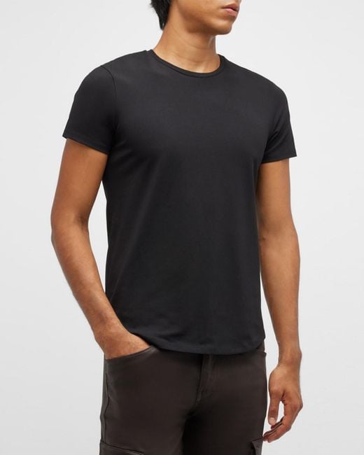 Monfrere Black Apos;S Dann Solid Crew T-Shirt for men