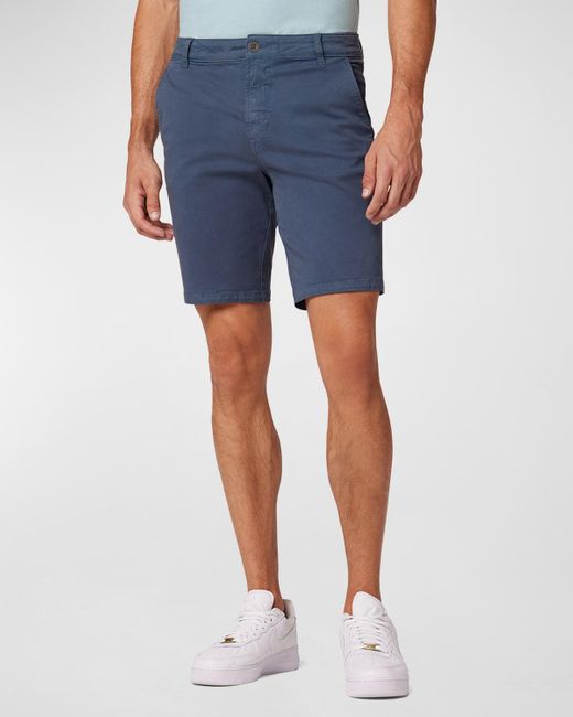 Hudson Blue Solid Chino Shorts for men