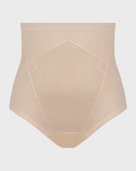 Spanx White Invisible Shaping High-Waisted Thong